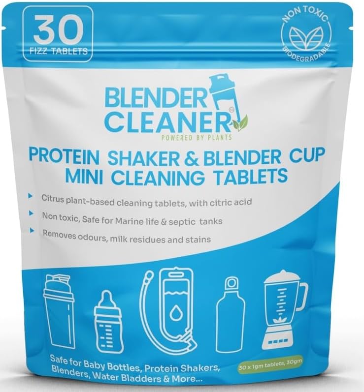 30 Pack Protein Shaker Cleaner - Easy Cleaning Solution