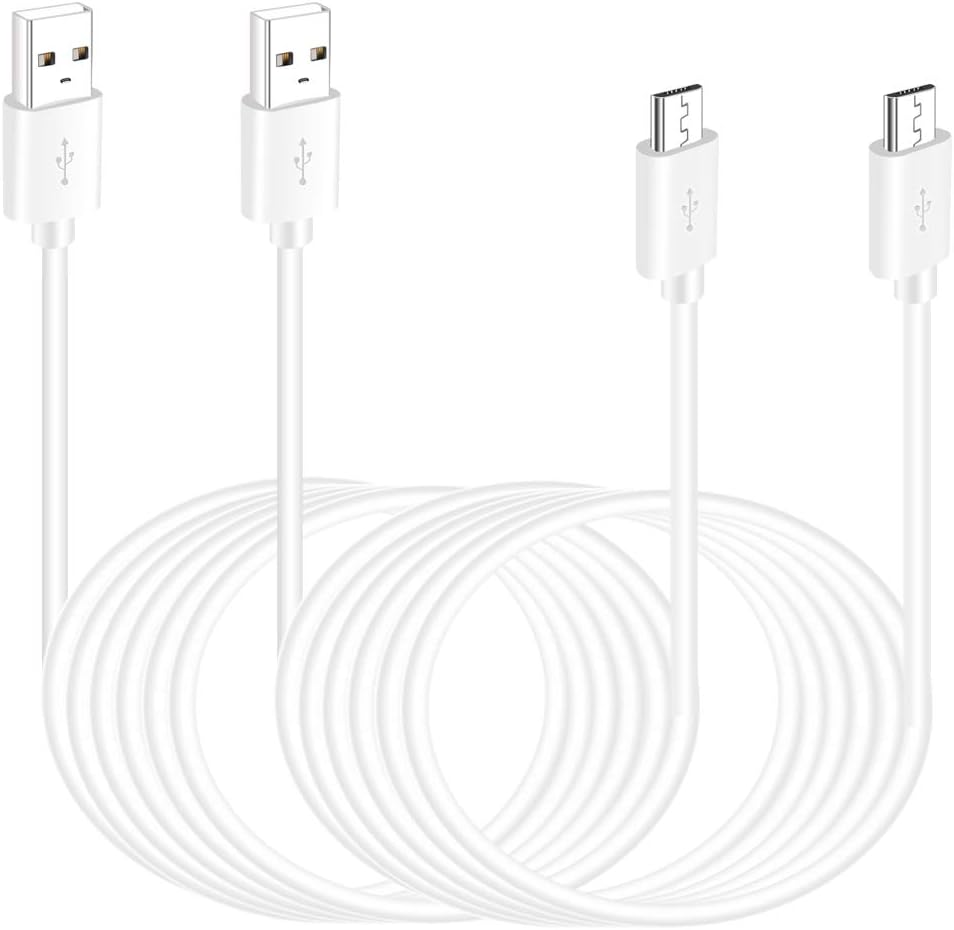 Long 15FT Micro USB Extension Cord for Wyze Cam, PS4 Controller - SIOCEN