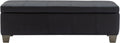 51 Inch Storage Ottoman Bench - Upholstered Faux Leather with Storage