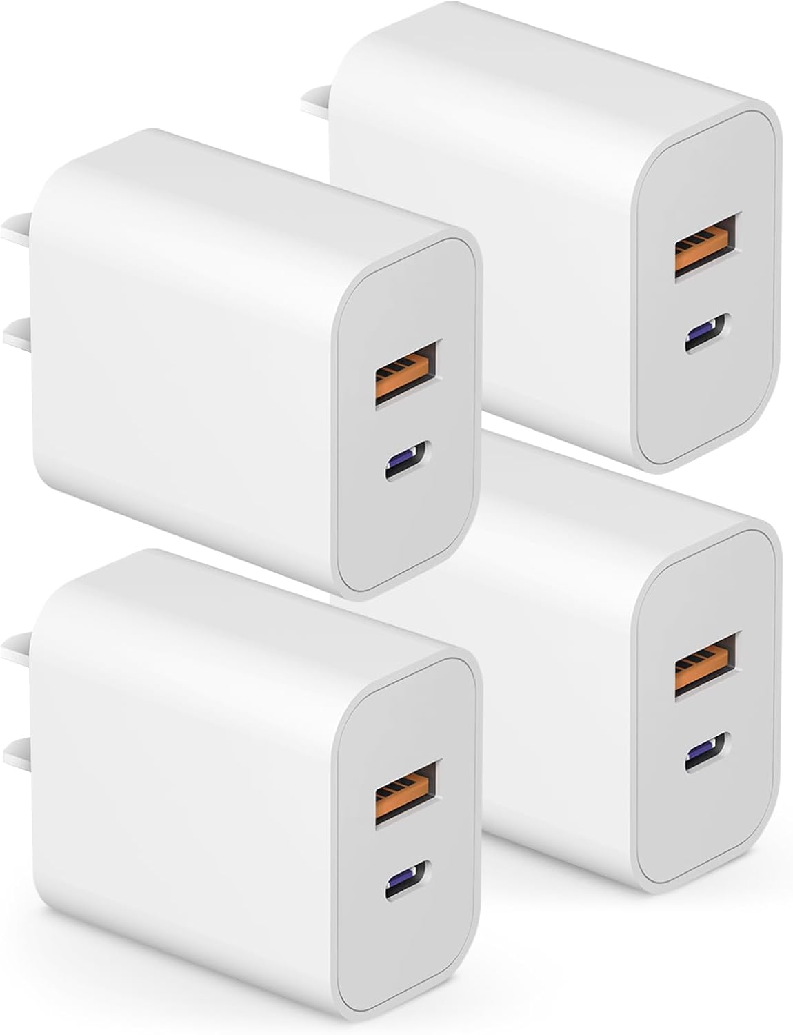 Fast Charge 4-Pack Type C Wall Chargers - STAKYCET