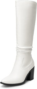 DREAM PAIRS Women's Knee-High Boots - Comfortable Chunky Block Heel