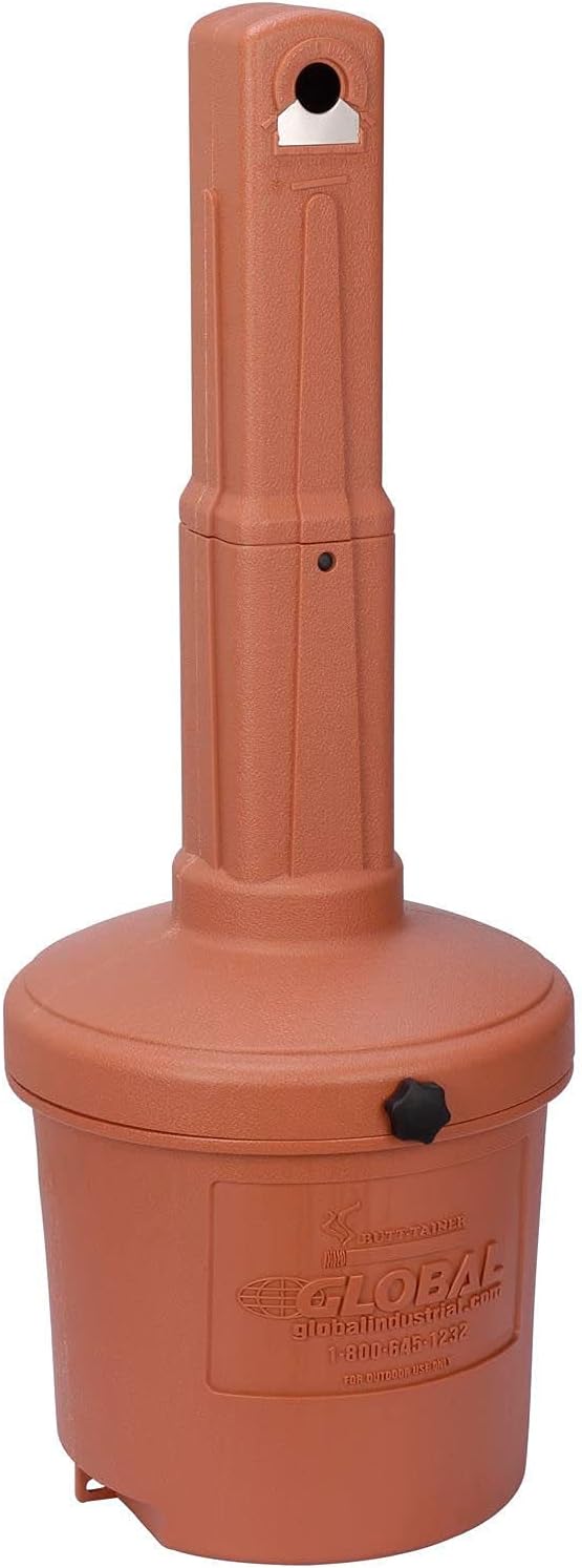 Large Capacity Free Standing Outdoor Ashtray for Cigarettes