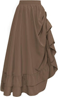 Scarlet Darkness Women Renaissance Skirt - Ruffle Layered Maxi
