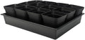3.5 in Square Nursery Pots 60pcs with 5 Trays - Seed Starting Kit
