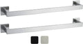 24 Inch Towel Bar 2 Pack - Rustproof Stainless Steel Towel Rod