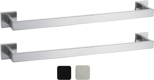 24 Inch Towel Bar 2 Pack for Modern Bathrooms and Kitchens