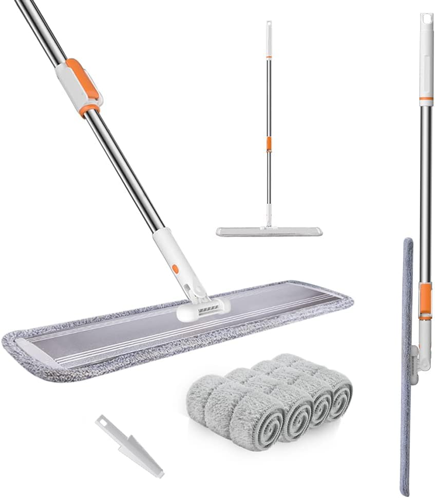 Microfiber Flat Mop 32 in for Efficient Floor Cleaning Tasks
