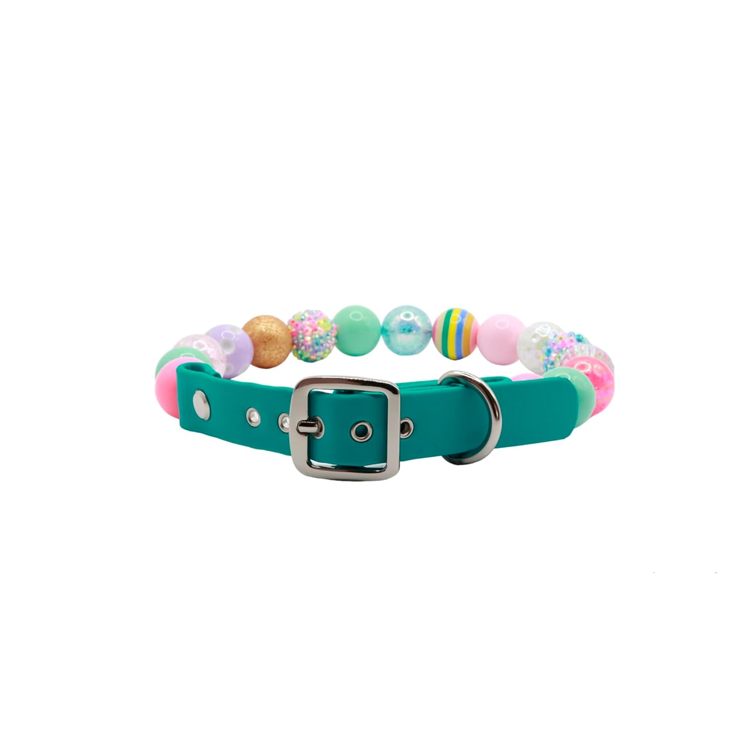 Adjustable Pet Collar for Small Medium Large Dogs Beaded Design