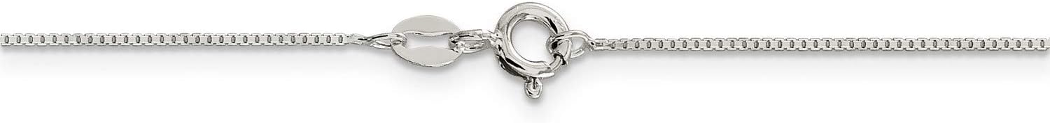 Genuine .925 Sterling Silver Octagonal Box Chain Necklace