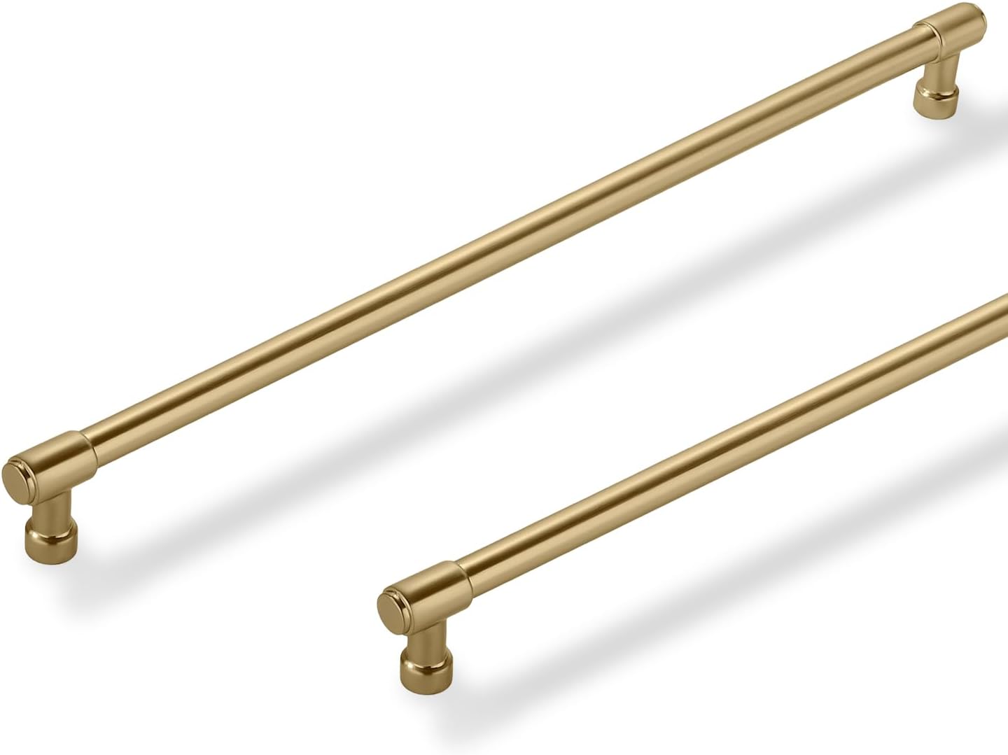 Solid Heavy Duty Jasper Pulls 5 Pack Brushed Gold Cabinet Pulls