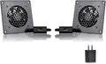 USB Cabinet 80MM Fan Quiet Cooling Fan System 4 in with Speed Control