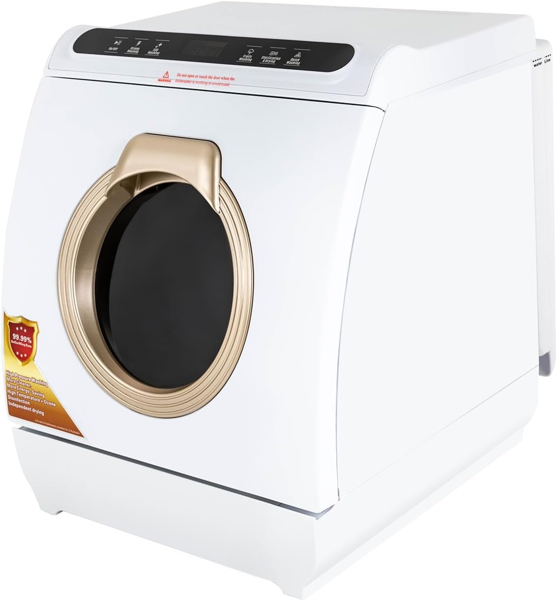 900W Portable Dishwasher with 5 Cleaning Modes for Homes