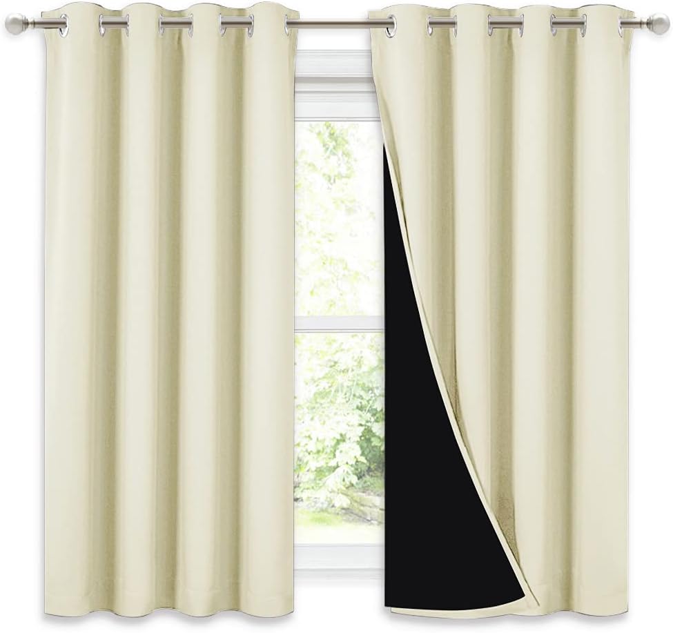 NICETOWN Cold Blocking Curtains for Complete Blackout Effect