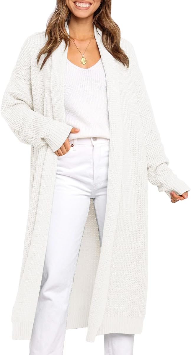 LILLUSORY Long Cardigan Sweaters for Women - Cozy Oversized Style