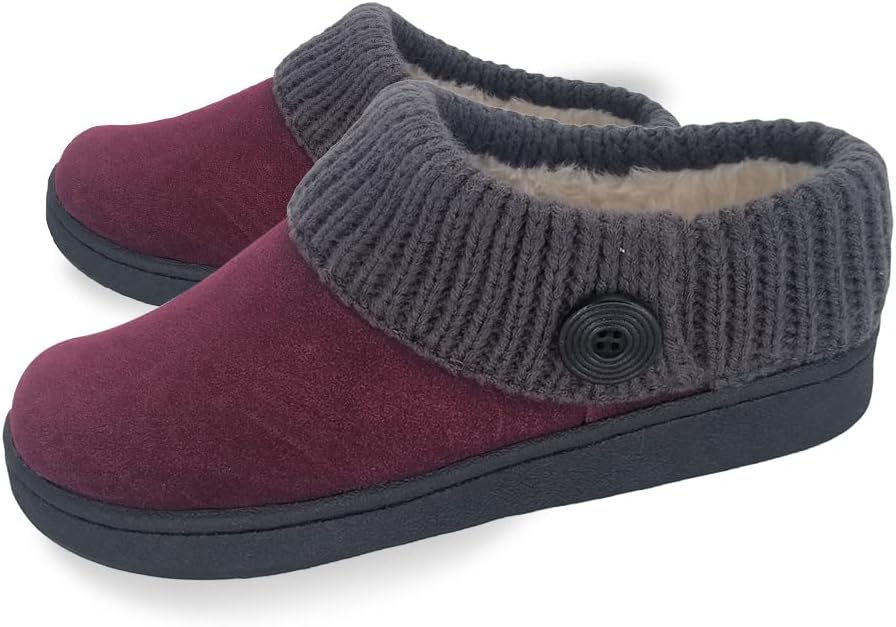 Clarks Women's Knit Scuff Slippers for Ultimate Comfort and Warmth