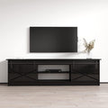 Modern TV Stand Granero 01 - High-Gloss Console for TVs up to 90in