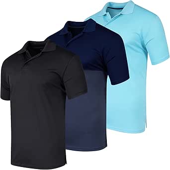 Real Essentials Men's Quick-Dry Athletic Performance Polo Shirt