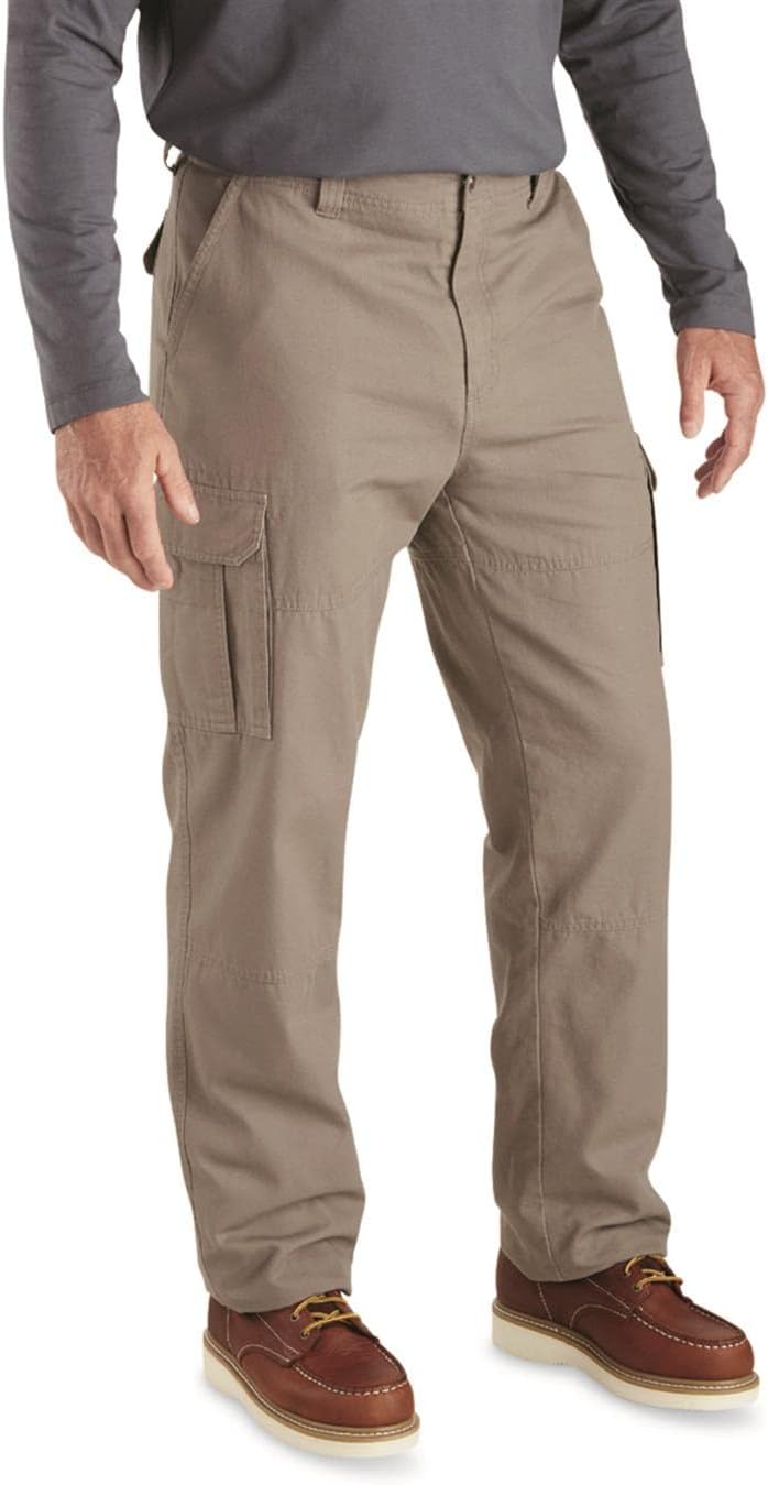 Guide Gear Outdoor Flannel-Lined Cotton Cargo Pants for Comfort