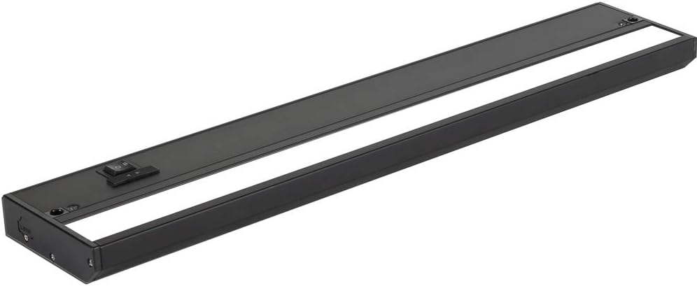 LED Under Cabinet Lighting Hardwired - 18 Inch Black Finish