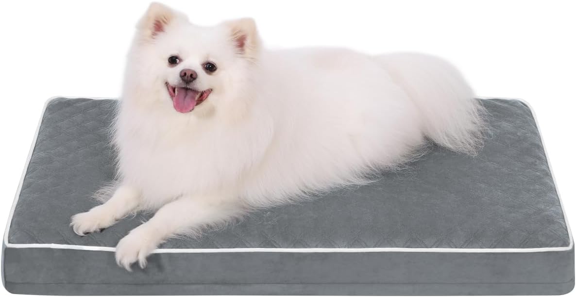 KSIIA Dog Bed for Crate Pad Waterproof for Medium Dogs 29x18