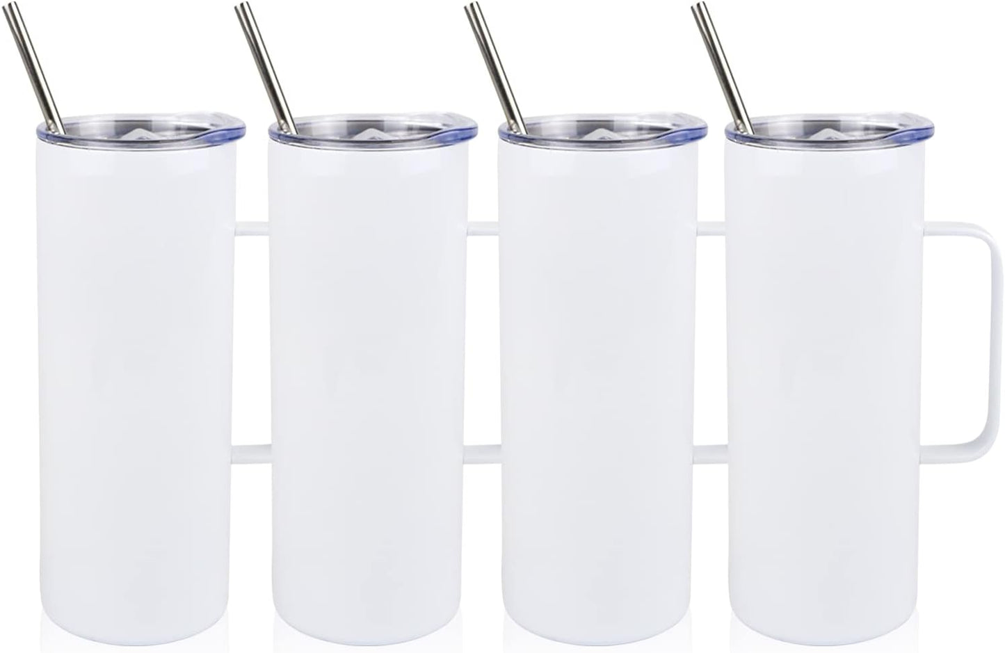 20 OZ Sublimation Blank Skinny Tumbler Set for Custom Designs