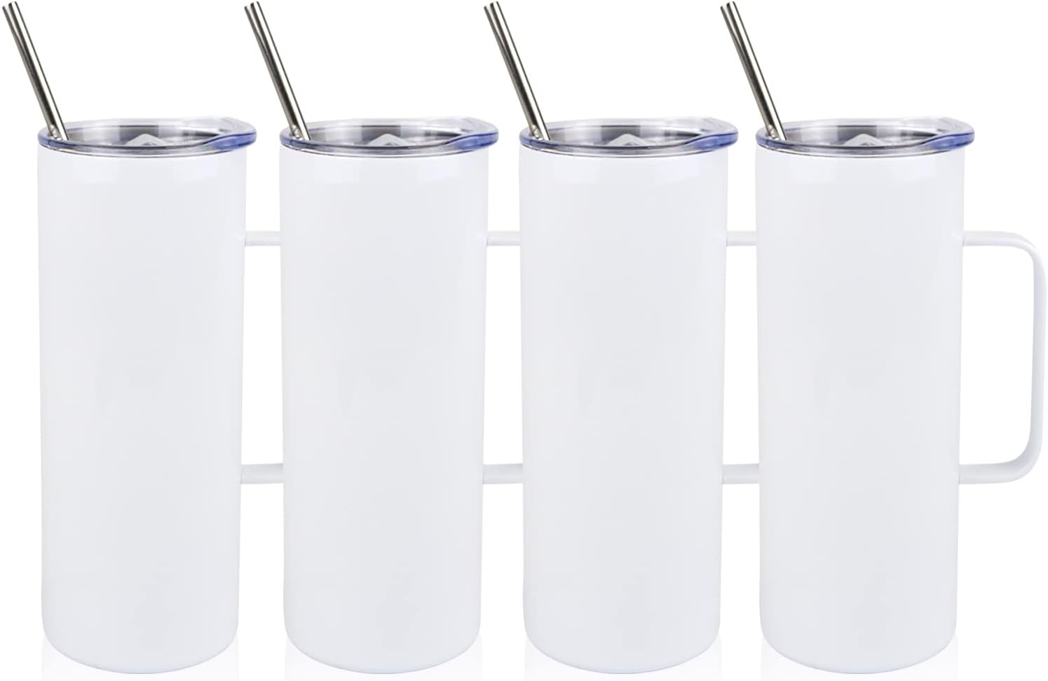 20 OZ Sublimation Blank Skinny Tumbler Set for Custom Designs
