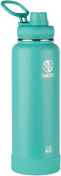 40 oz Insulated Water Bottle with Spout Lid - Teal - Keeps Drinks Cold