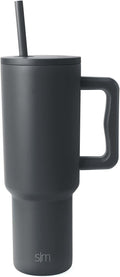 40 oz Trek Tumbler with Handle and Straw Lid - Graphite Cupholder