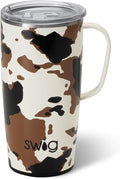 22oz Travel Mug with Handle and Lid (Hayride) - Insulated Tumbler