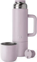 36oz Insulated Hot Beverage Bottle with 2 Mugs - Travel Thermos