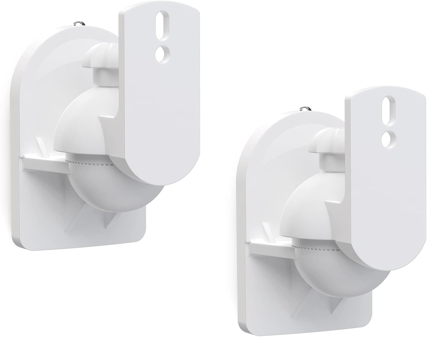 WALI Speaker Wall Mount Brackets - Securely Hold 7.7 lbs! (SWM202-W) 2 Pack