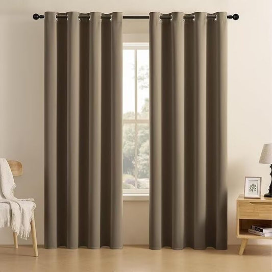 Joydeco Blackout Curtains for Bedroom 96 inch Long Panels