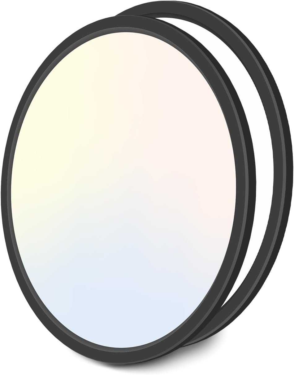 Zemty 2Pack 16.5 Inch LED Flush Mount Light for Home Use