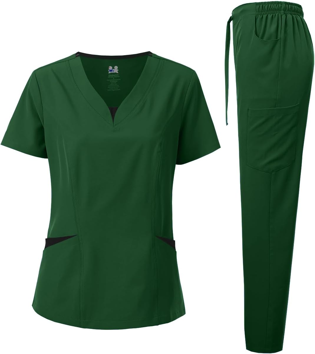 Dagacci Scrubs for Women Set - 4-Way Stretch Comfort Fit
