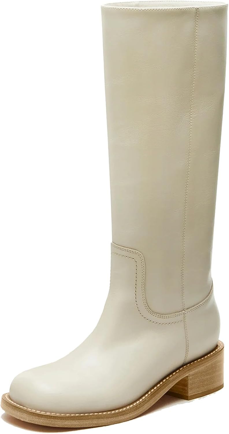 Womens Banana Knee High Boots for Comfortable Campus Wear