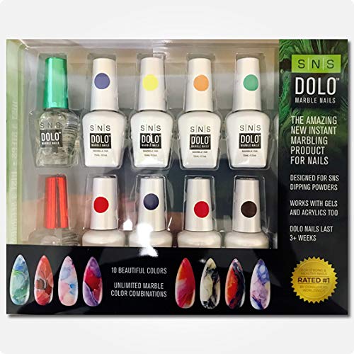 SNS Dolo Instant Marble Nails Kit for Stunning Nail Art
