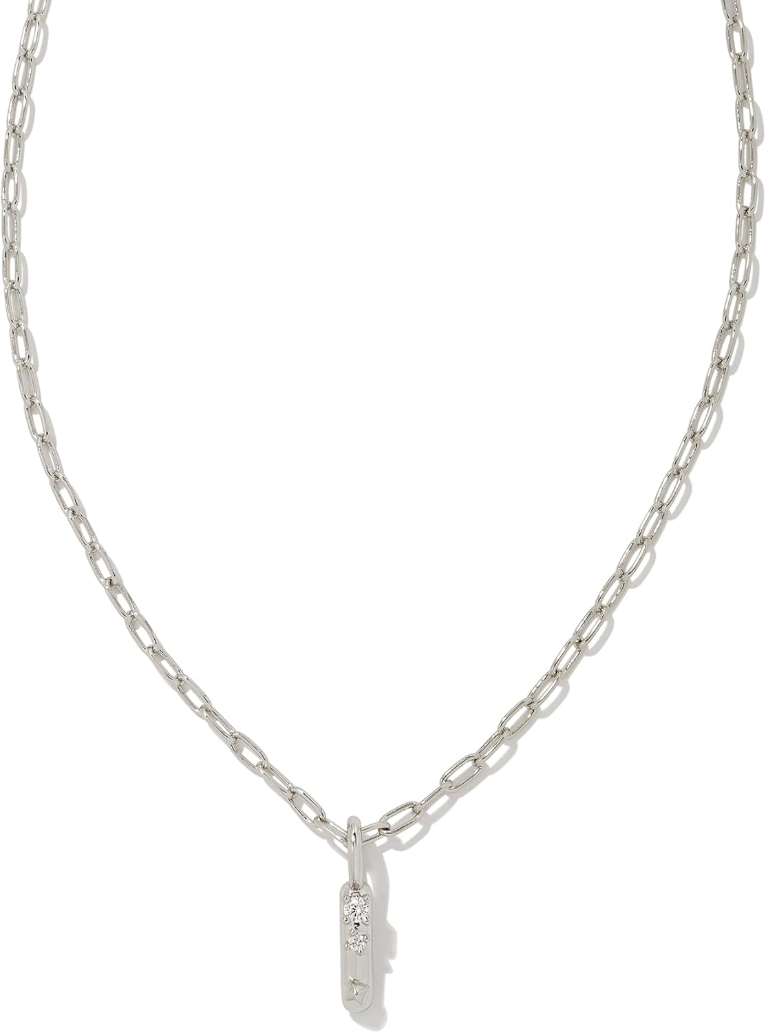 Kendra Scott Crystal Letter Short Pendant Necklace for Women