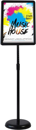 Sign Stand Holder for 8.5x11 in Posters - Adjustable Floor Poster