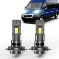 H7 LED Fog Light Bulbs - 800% Brighter 6000K Mini Size