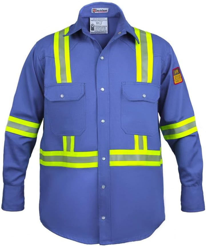 Flame Resistant High Visibility Hi Vis FR Shirt for Safety