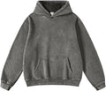 Mens Oversized Hoodies Pullover Vintage Sweatshirt Acid Wash - Cozy be