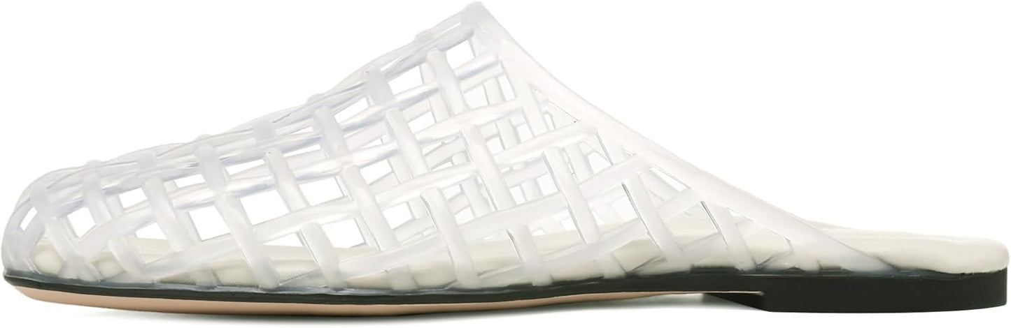 Clear Jelly Shoes for Women - Comfortable Slip-On Beach Sandals