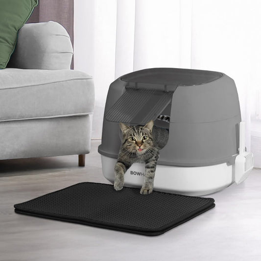 Detachable Cat Litter Box with Lid for All Cat Sizes