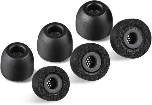 Memory Foam Noise Cancelling Tips for Wireless Headphones