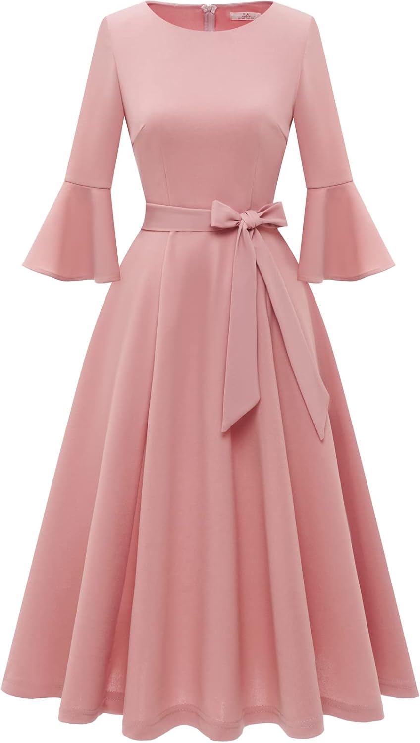HomRain Women's Vintage Evening Dress for Weddings and Parties