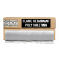 Heavy Duty Fire Retardant Clear Vapor Barrier Tarp 20ft x 100ft