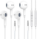 3.5mm Headphones with Microphone and Volume Control - 2Pack Wired
