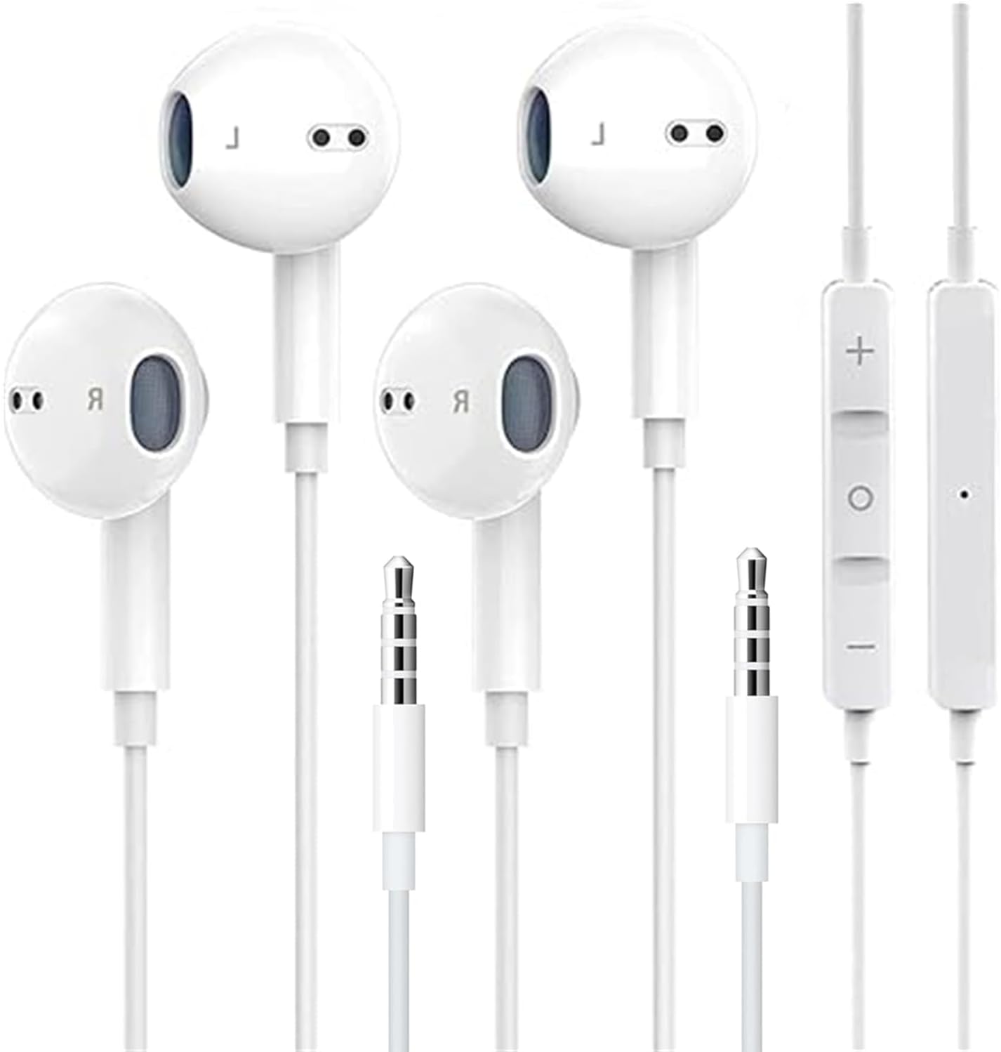 ZDAGO 2Pack 3.5mm Headphones with Mic & Control - Versatile Compatibility