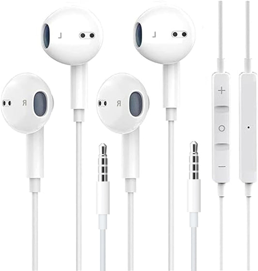 ZDAGO 2Pack 3.5mm Headphones with Mic & Control - Versatile Compatibility