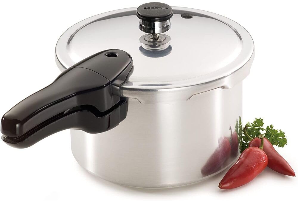 Presto 01241 4-Quart Aluminum Pressure Cooker for Fast Cooking